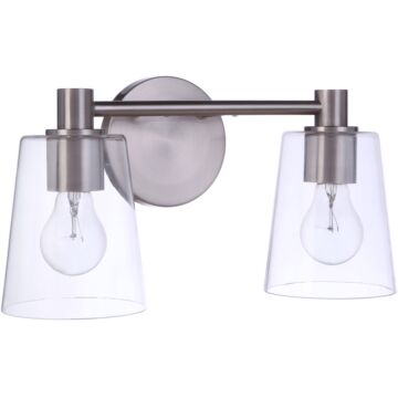 Emilio Two Light Vanity in Brushed Polished Nickel by Craftmade