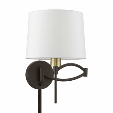 Swing Arm Wall Lamp in Bronze Antique Brass by Livex Lighting
