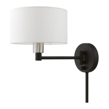 Swing Arm Wall Lamp in Black Brushed Nickel by Livex Lighting
