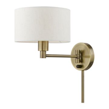 Swing Arm Wall Lamp in Antique Brass by Livex Lighting