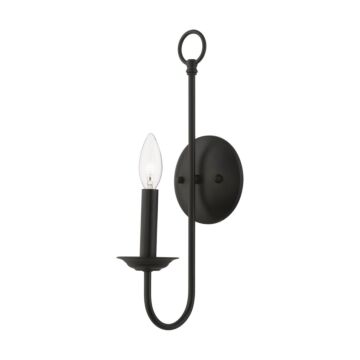 Estate 1-Light Wall Sconce in Black