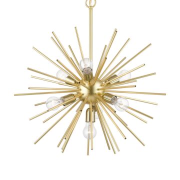 Tribeca 7-Light Chandelier in Soft Gold w with Polished Brass