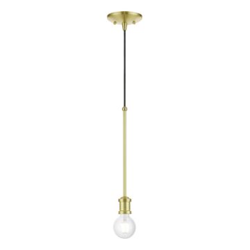 Lansdale 1-Light Pendant in Satin Brass