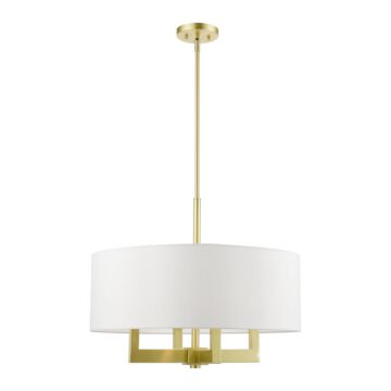 Cresthaven 4-Light Chandelier in Satin Brass