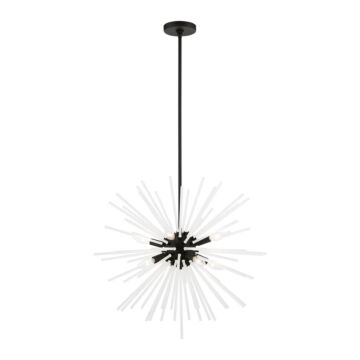 Uptown 8-Light Chandelier in Black