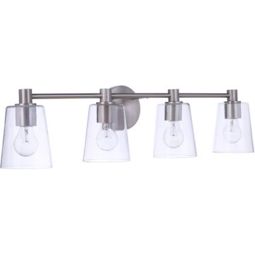 Emilio Four Light Vanity in Brushed Polished Nickel by Craftmade