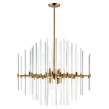 Divine Eight Light Chandelier in Heritage by Maxim