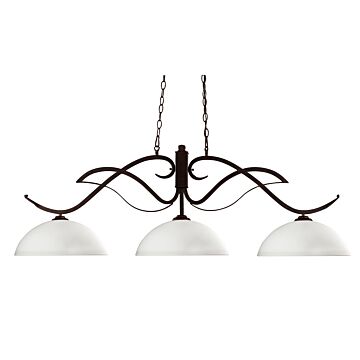 Z-Lite Phoenix 3-Light Linear Pendant Light In Bronze