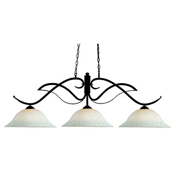 Z-Lite Phoenix 3-Light Linear Pendant Light In Bronze