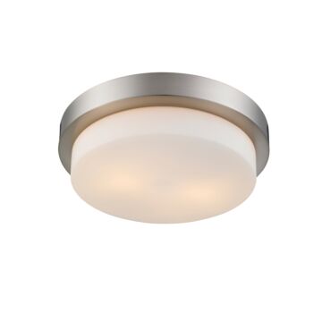 Multi Family Two Light Flush Mount in Pewter by Golden