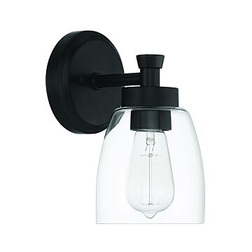 Henning One Light Wall Sconce in Flat Black by Craftmade