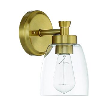 Henning One Light Wall Sconce in Satin Brass by Craftmade