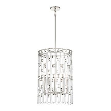 Charming  Pendant in Polished Nickel by George Kovacs