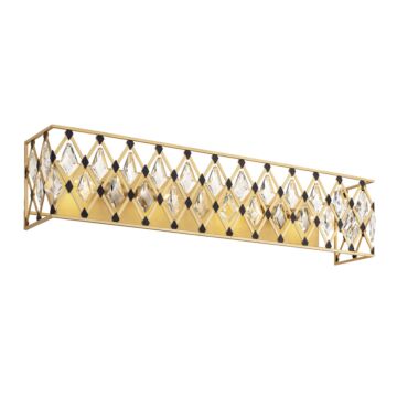 Windsor Four Light Bath in French GoldMatte Black by Varaluz