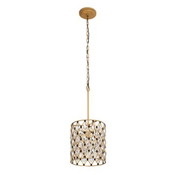 Windsor One Light Pendant in French GoldMatte Black by Varaluz