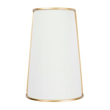 Coco Two Light Wall Sconce in Matte WhiteFrench Gold by Varaluz