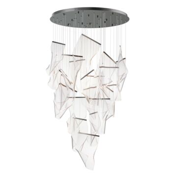 Rinkle LED Pendant in Brushed Gunmetal by ET2
