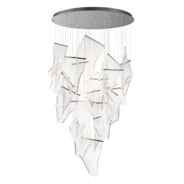 Rinkle LED Pendant in Polished Chrome by ET2