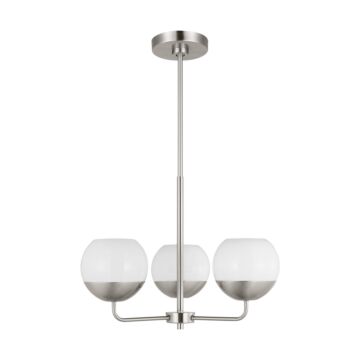 Alvin LED Chandelier in Brushed Nickel by Visual Comfort Studio