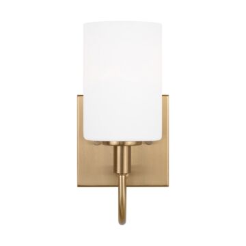 Oak Moore LED Bath Wall Sconce in Satin Brass by Visual Comfort Studio