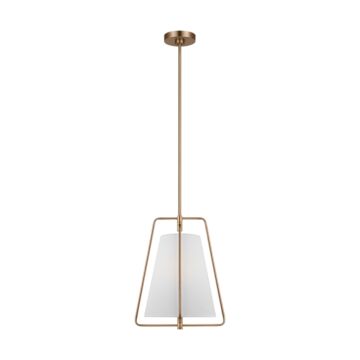 Allis One Light Pendant in Satin Brass by Visual Comfort Studio