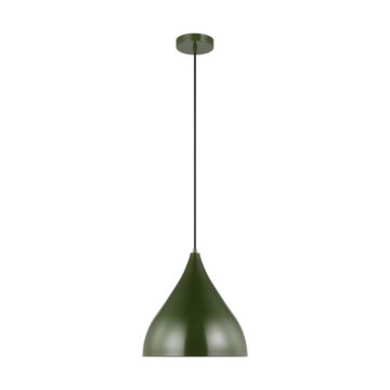 Oden One Light Pendant in Olive by Visual Comfort Studio