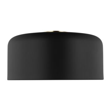 Malone One Light Flush Mount in Midnight Black by Visual Comfort Studio
