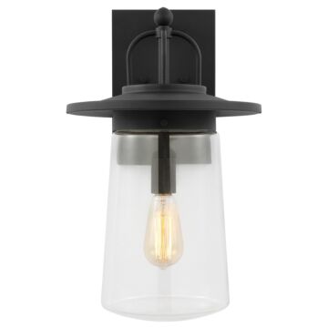Tybee Outdoor Wall Lantern in Black by Generation Lighting