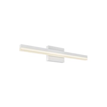 1-Light LED Bathroom Vanity Light in Satin Nickel