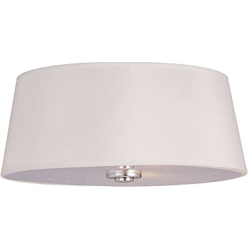 Rondo Three Light Flush Mount in Polished Nickel by Maxim