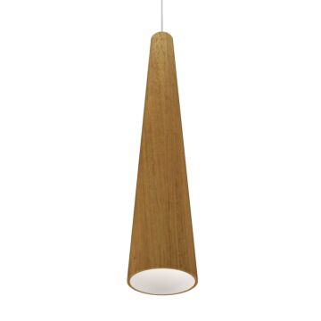 Conical 1-Light Pendant in Louro Freijo