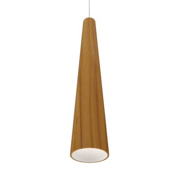 Conical 1-Light Pendant in Teak