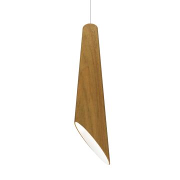 Conical 1-Light Pendant in Louro Freijo