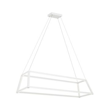 Carlington LED Chandelier in Matte White by Matteo Lighting