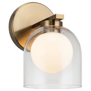 Derbishone One Light Wall Sconce in Aged Gold Brass by Matteo Lighting