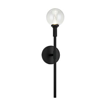 Candlestix One Light Wall Sconce in Black by Matteo Lighting