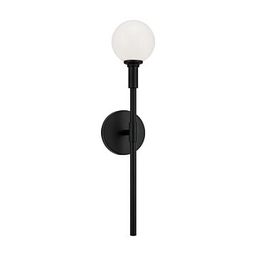 Candlestix One Light Wall Sconce in Black by Matteo Lighting