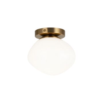 Melotte One Light Wall Sconce Ceiling Mount in Aged Gold Brass by Matteo Lighting