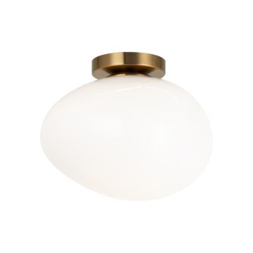 Melotte One Light Wall Sconce Ceiling Mount in Aged Gold Brass by Matteo Lighting