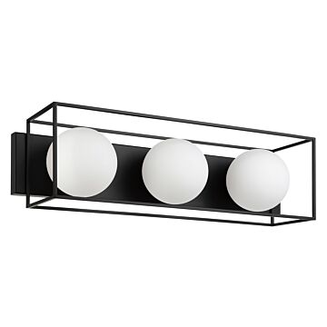 Grayson 1-Light LED Bathroom Vanity Light in Matte Black