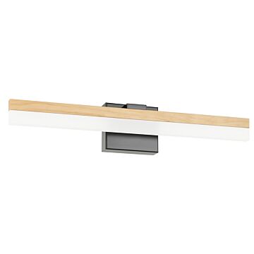 Palmital 1-Light LED Bathroom Vanity Light with Vanity in Natural Wood