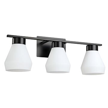Copeland 3-Light Bathroom Vanity Light with Vanity in Matte Black