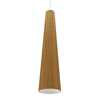 Conical 1-Light Pendant in Louro Freijo