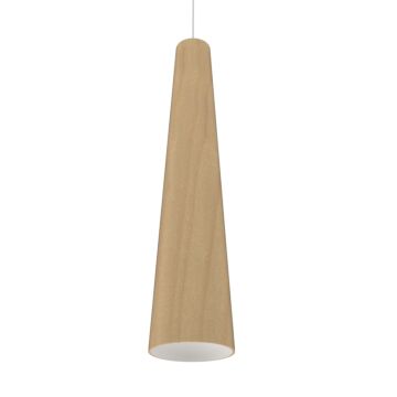 Conical 1-Light Pendant in Maple