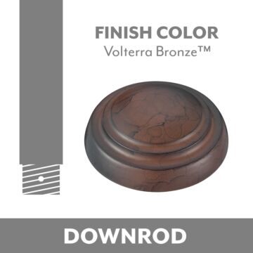 Minka Aire Ceiling Fan Downrod in Volterra Bronze by Minka Aire