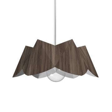Physalis 1-Light Pendant in American Walnut