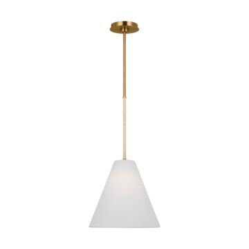 Remy One Light Pendant in Burnished Brass by Visual Comfort Studio