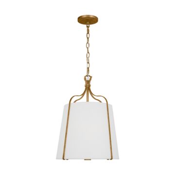 Leander One Light Pendant in Antique Gild by Visual Comfort Studio