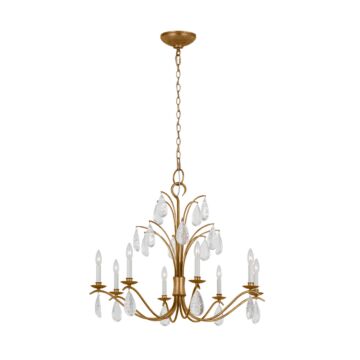 Shannon Eight Light Chandelier in Antique Gild by Visual Comfort Studio
