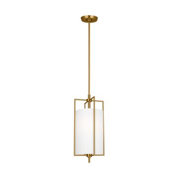 Perno One Light Pendant in Burnished Brass by Visual Comfort Studio